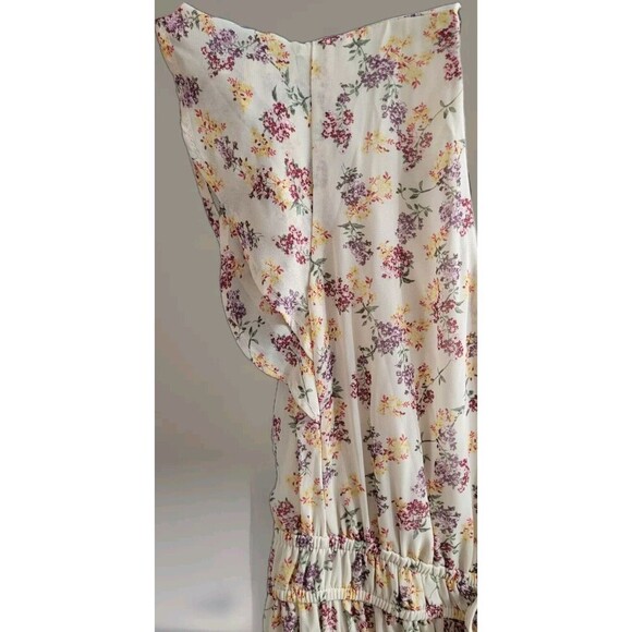 Dee Elly Floral Maxi Dress Size Medium Spring Easter Summer Flowy Romantic - Picture 3 of 8